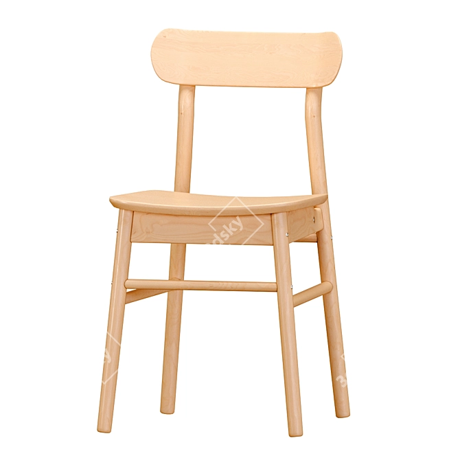 Stylish LISABO Table & Chairs 3D model image 3
