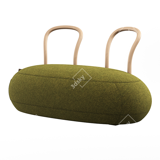 Stylish Italian Pouf: Yum Yum Collection 3D model image 2