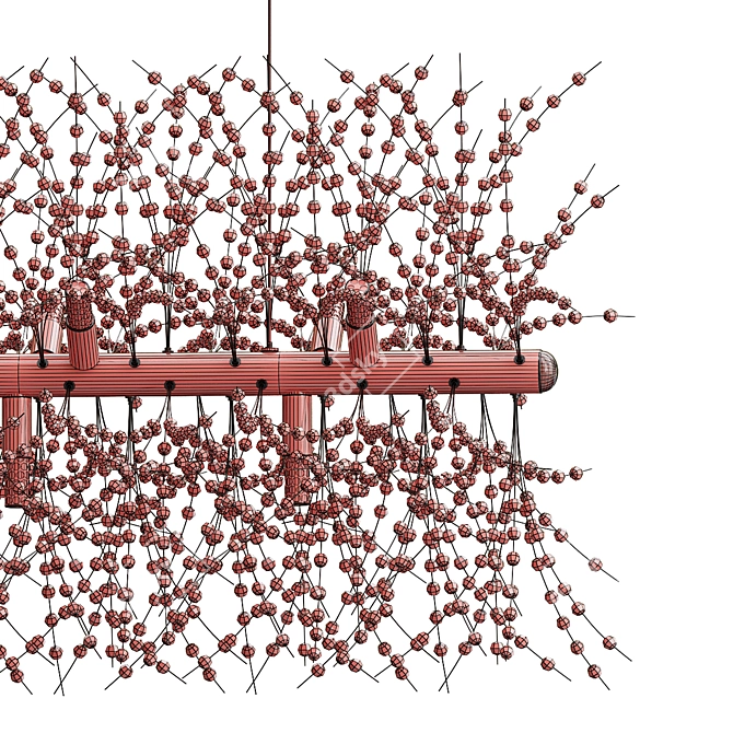 Elegant Rosalia Long Lamp 3D model image 2