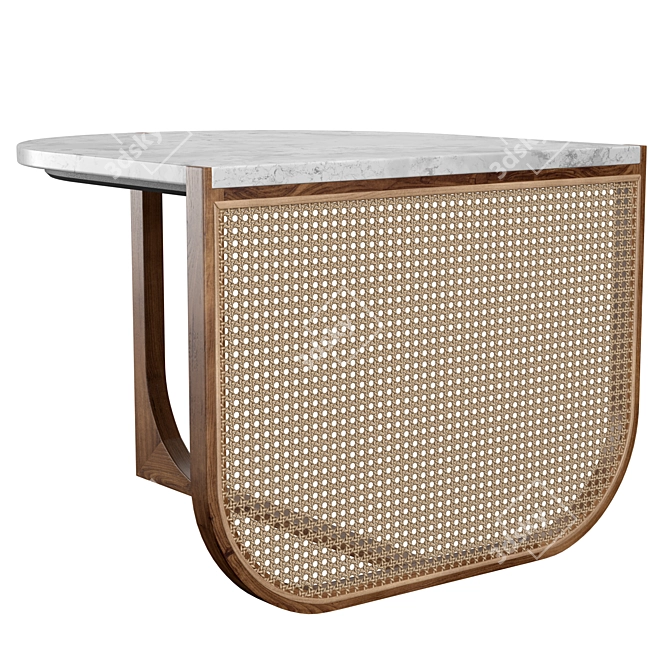 Elegant Vienna Outdoor Coffee Table 3D model image 4