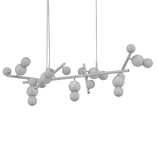 Modern Black Pendant - Galaxy Collection 3D model image 2