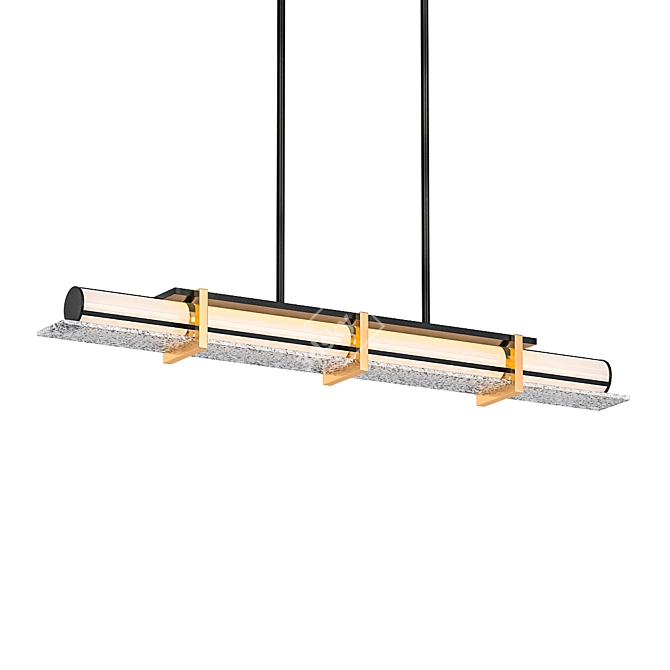 Golden Sands LED Kitchen Island Light 3D model image 1