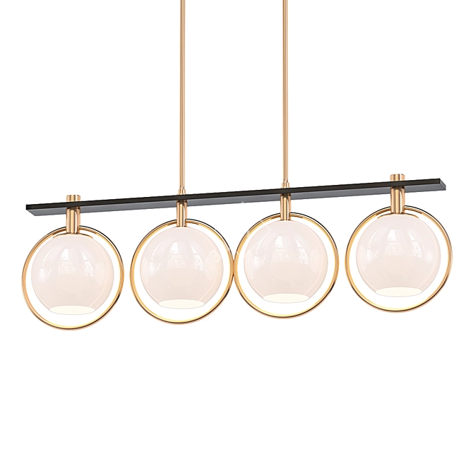 Stylish Carlyn 33" LED Pendant 3D model image 1
