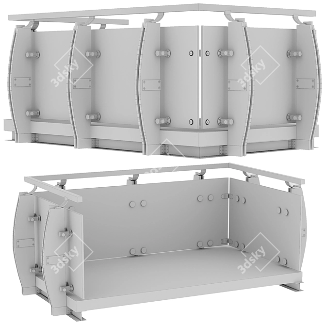 Versatile Terrace & Balustrade Kit 3D model image 3