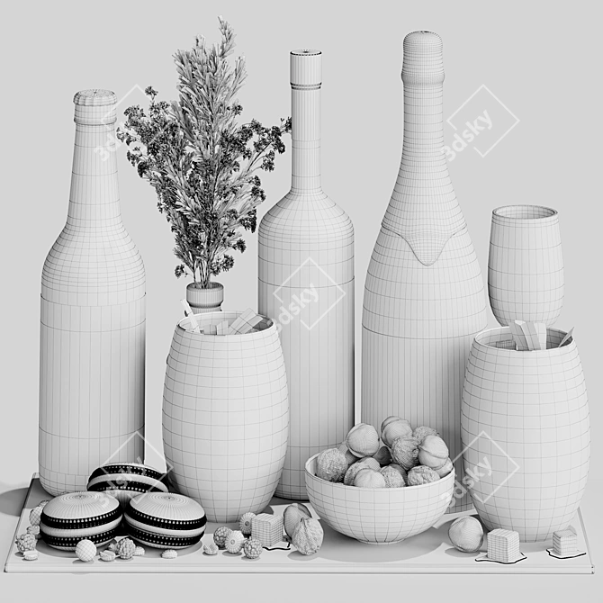 Realistic Food and Drink Set: V-Ray & Corona Compatible 3D model image 4