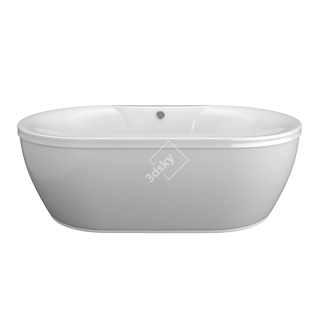 Luxurious Gloriana 190x110 Bathtub 3D model image 1