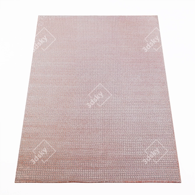 Blush Pale & Swarm Aqua Carpet Set 3D model image 2