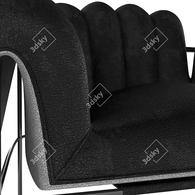 Sleek Modern Chair: Custom Design by Hossein 3D model image 2