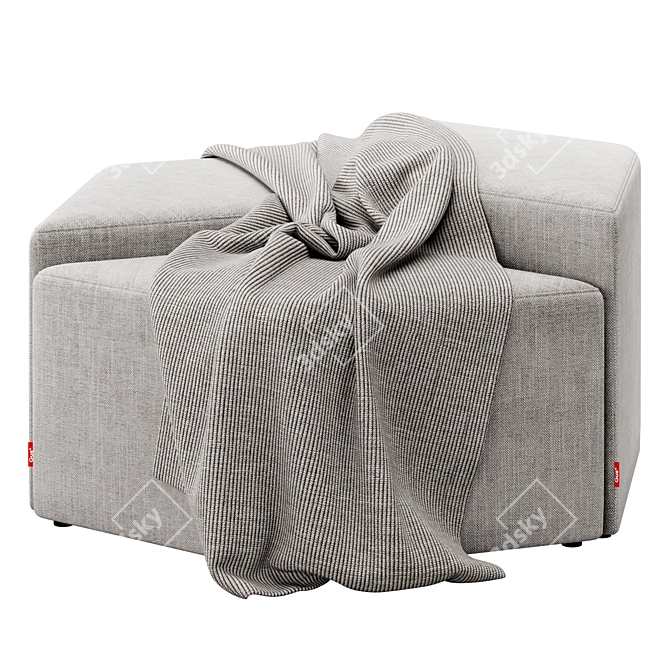 Trillium Stool Set: Stylish and Sturdy 3D model image 1
