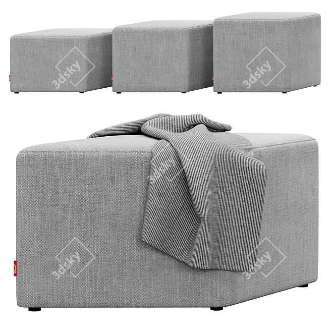 Trillium Stool Set: Stylish and Sturdy 3D model image 5
