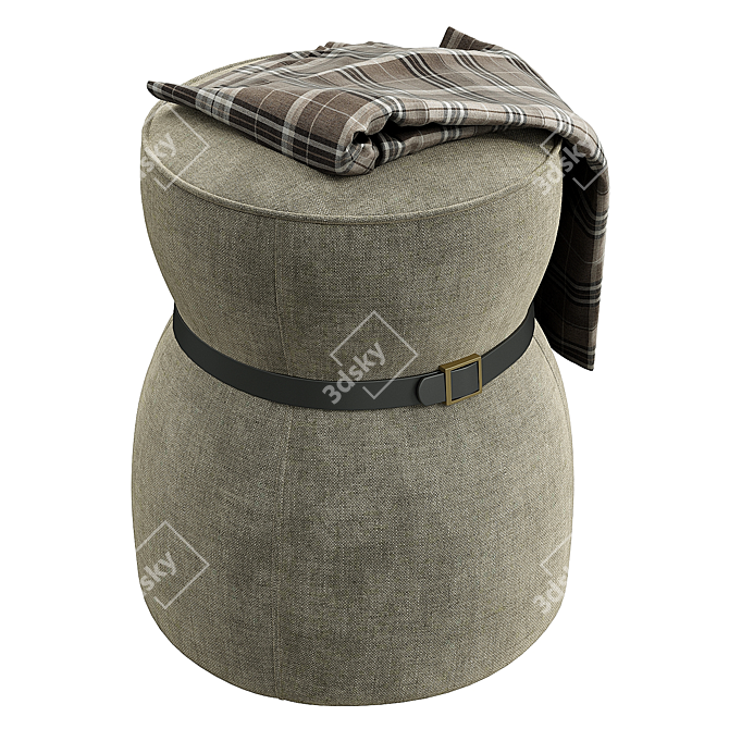 Elevate Your Space: Lepli Pouf Collection 3D model image 2