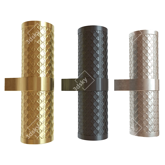 Focus Design Gold Wall Sconce 3D model image 3