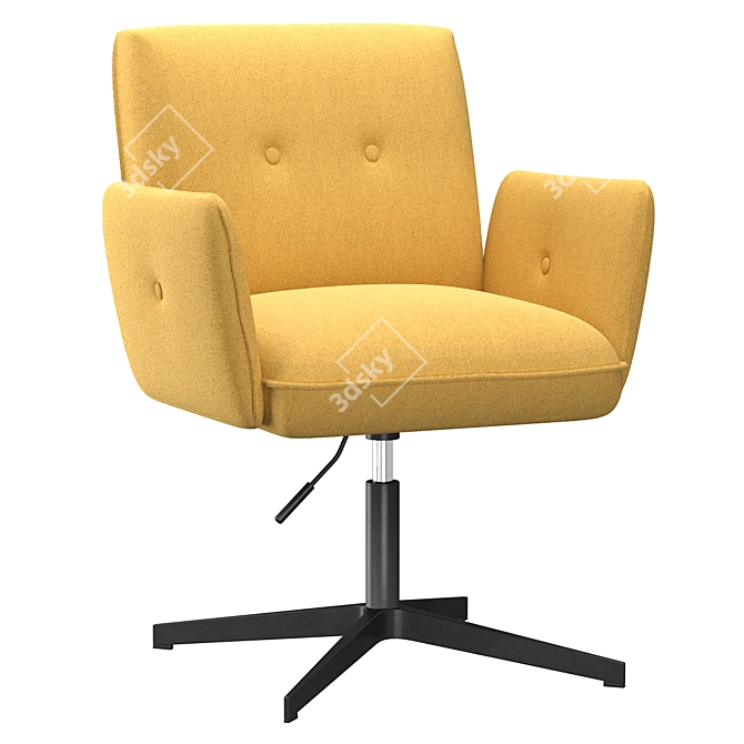Denham Orleans Yellow Armchair 3D model image 1