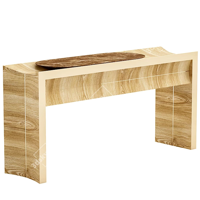 Sleek Flexus II Console  3D model image 1