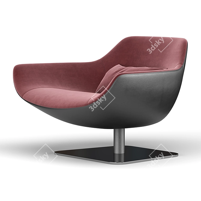 Elegant Meredith Armchair 3D model image 4