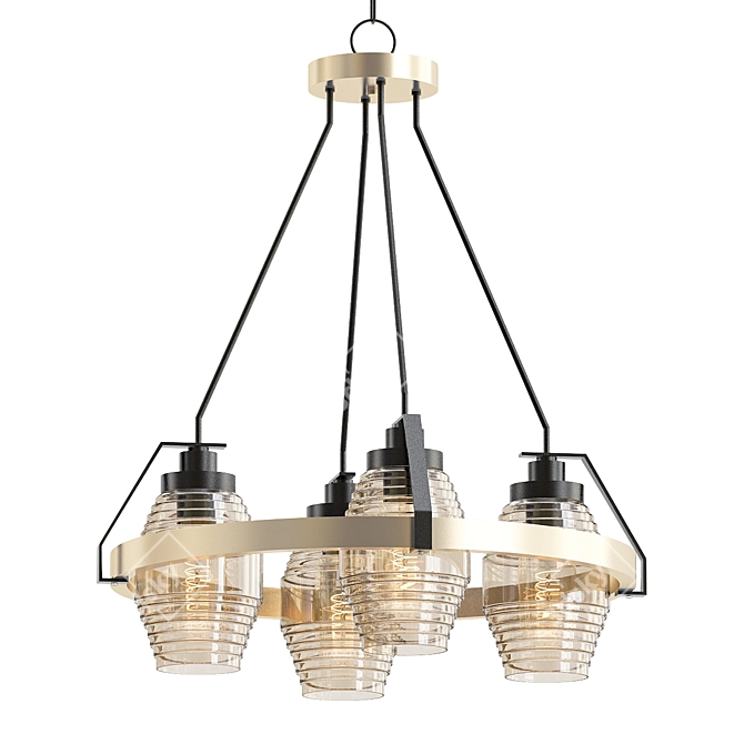 Elegant Illumination: Gerolamo Chandelier 3D model image 1