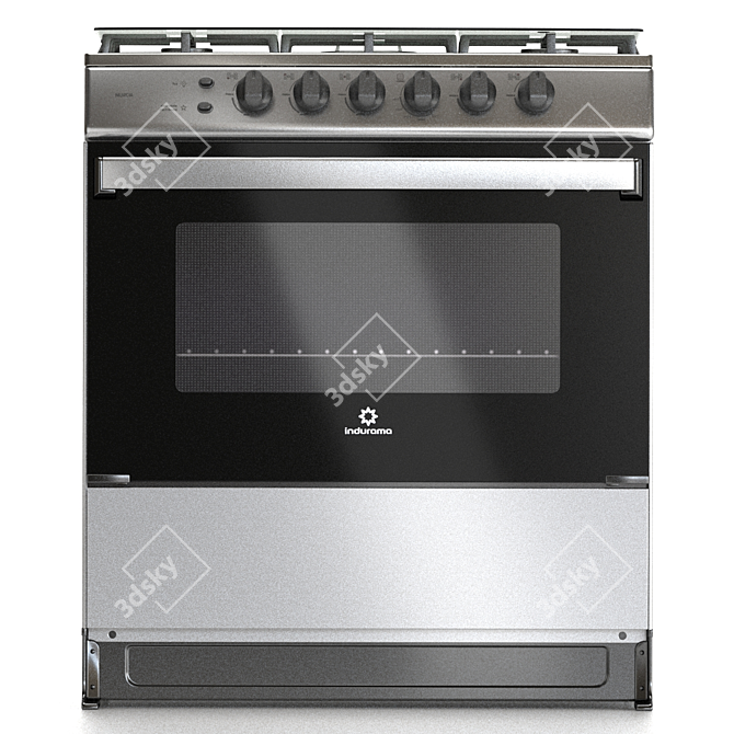 Indurama Murcia Gas Stove - Efficient and Stylish 3D model image 4