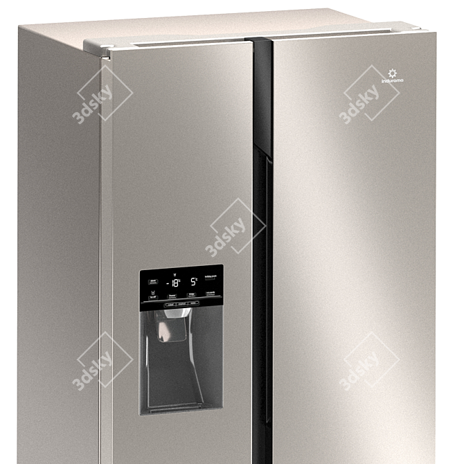 Indurama RI-785: Ultimate Side-by-Side Refrigerator 3D model image 3