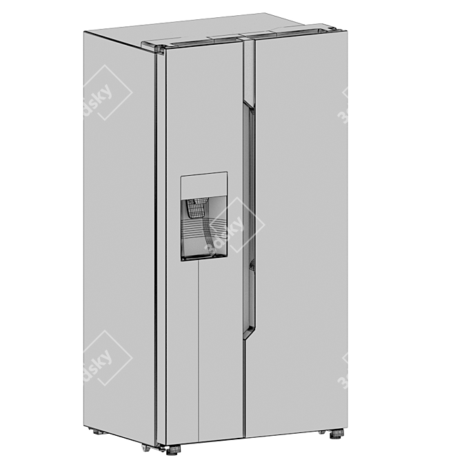 Indurama RI-785: Ultimate Side-by-Side Refrigerator 3D model image 5