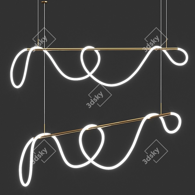 Twinkling Luna Climbing Lights 3D model image 2