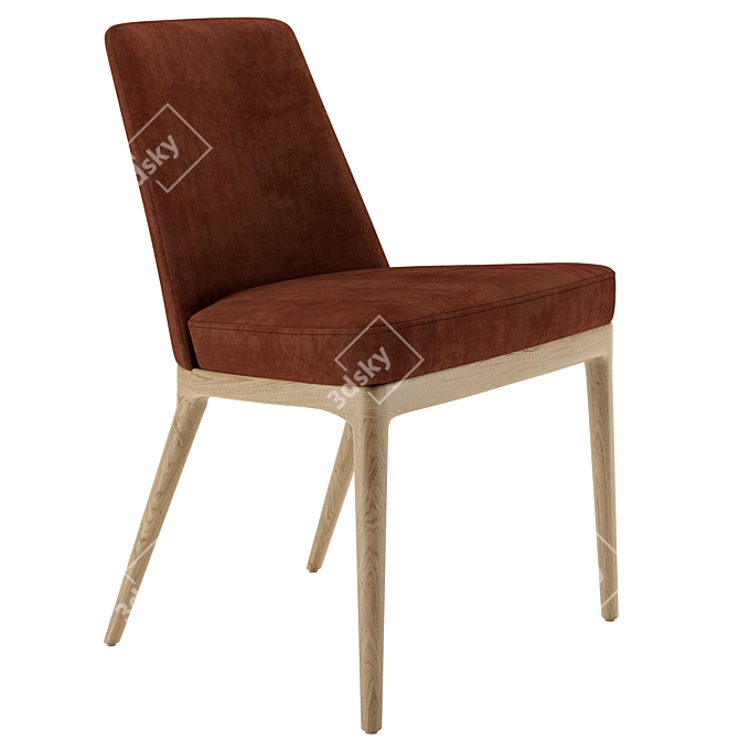 Amanda Chair: Sleek, Stylish, and Comfortable 3D model image 1