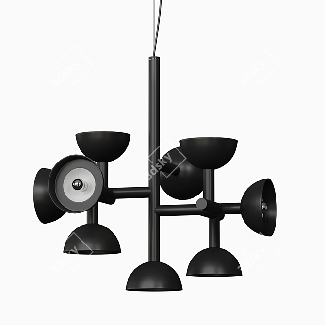 Sleek Sibilla Pendant Light 3D model image 1