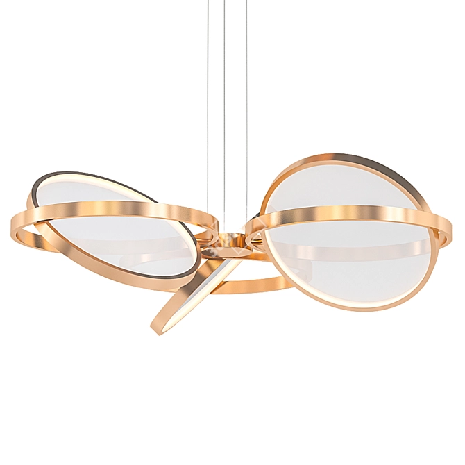 Elegant Palo Alto Chandelier 3D model image 1