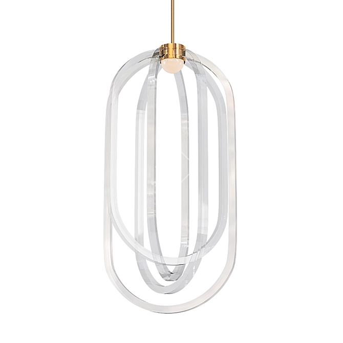 Ethereal Double Pendant 3D model image 1