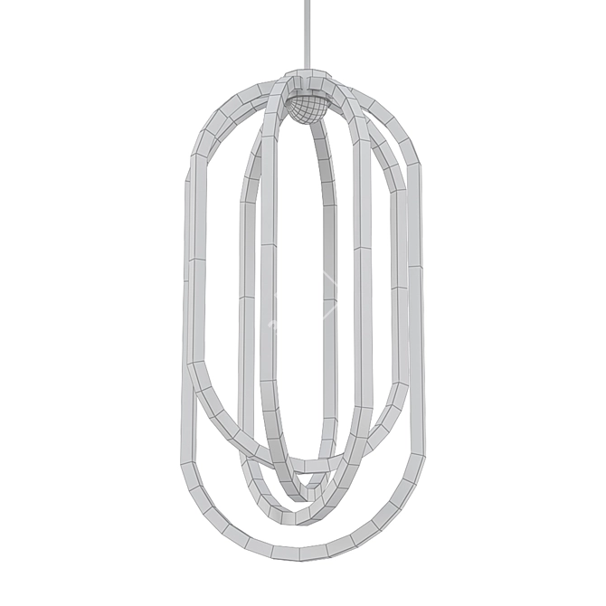 Ethereal Double Pendant 3D model image 2