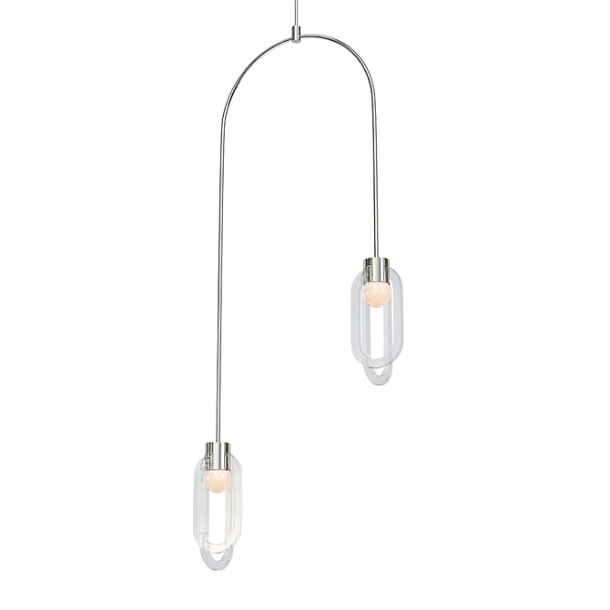 CIRRUS Double Pendant - Modern Elegance 3D model image 1