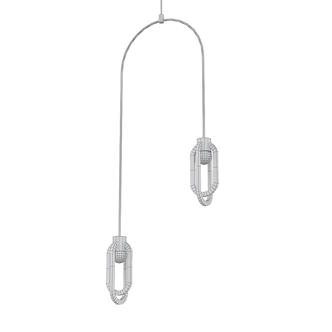 CIRRUS Double Pendant - Modern Elegance 3D model image 2