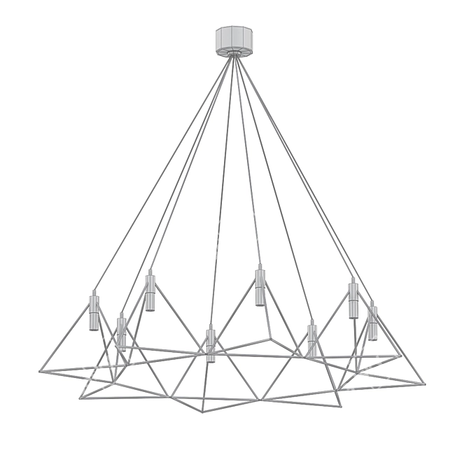 Playlight PL-AK-02827: Sleek and Stylish LED Pendant Light 3D model image 2