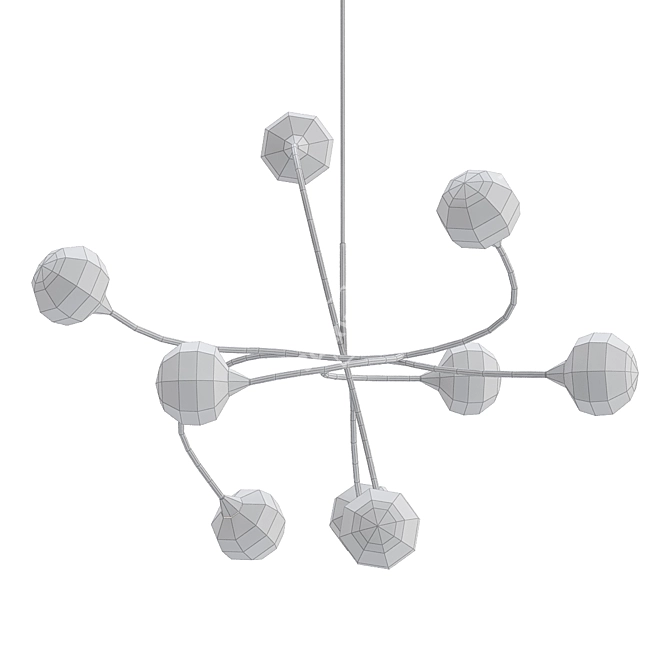 Sleek Elegance: The Signature Pendant 3D model image 2