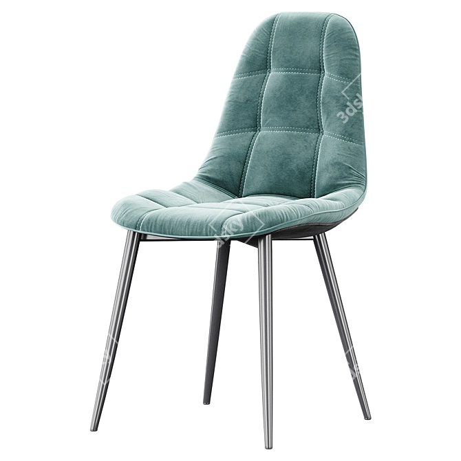 Modern Eco Back Chair 3D model image 2