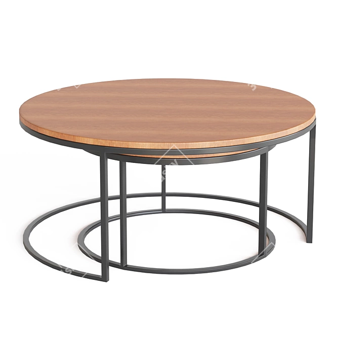 Stackable Coffee Tables, Watford 3D model image 2