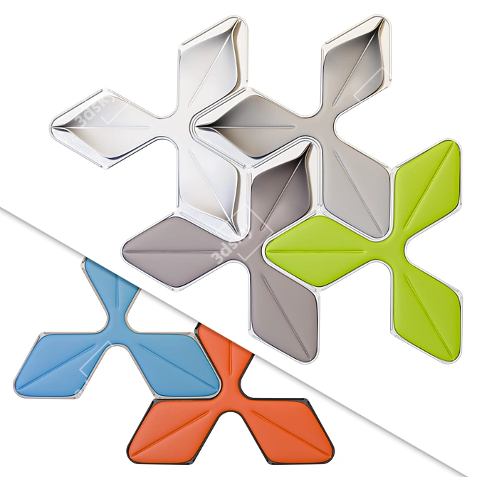 Instyle Foliar Interactive Acoustic Panels 3D model image 3