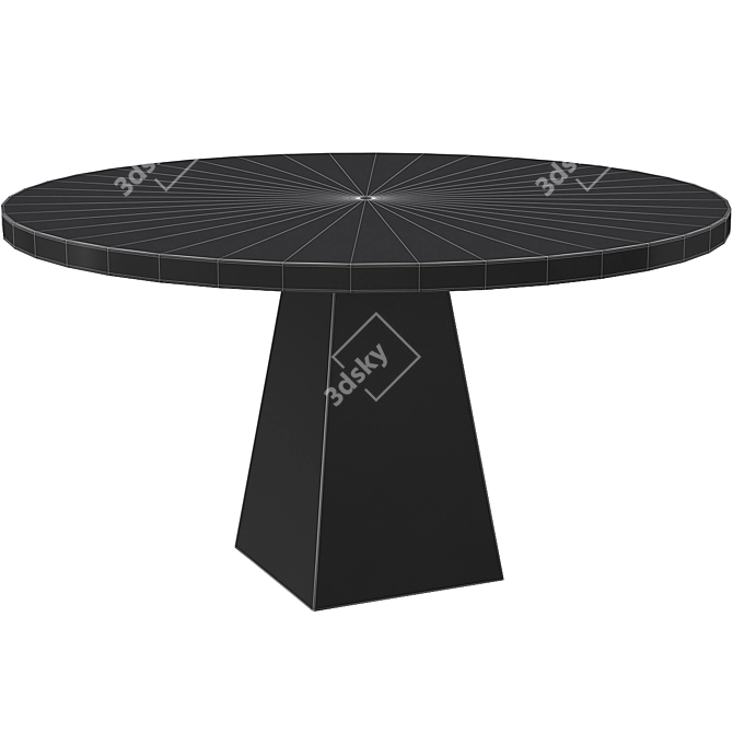 Modern Melbourne Dining Table - Elegant and Functional 3D model image 2