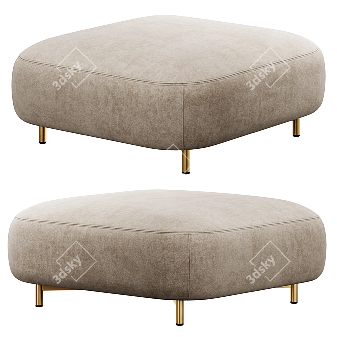 Cozy Pouf Buddy 212 3D model image 2
