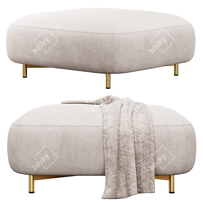 Cozy Pouf Buddy 212 3D model image 7