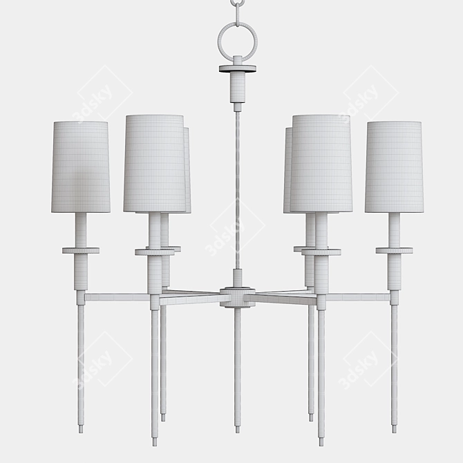 Amherst Modern Chandelier 3D model image 2