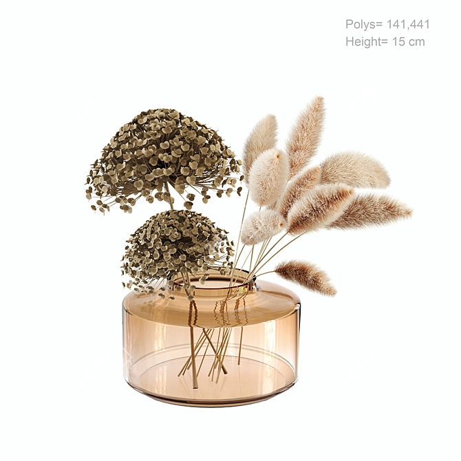 Elegant Blossom Vase Collection 3D model image 6