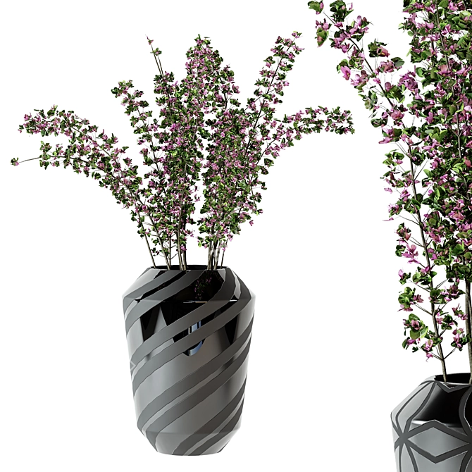 Plastic Pot Plants - Indoor Greenery 3D model image 3