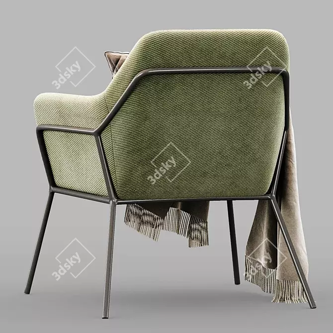 Elegant Shelford Armchair 3D model image 7