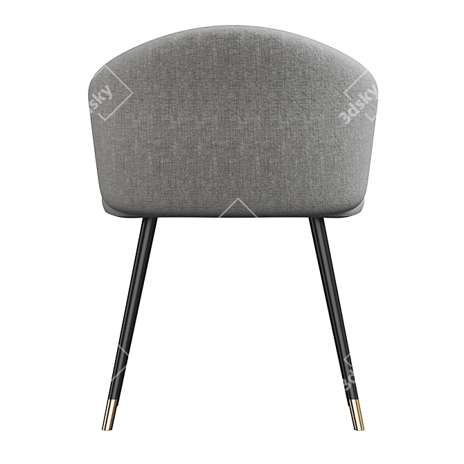Elegant Beige Dining Chair 3D model image 4