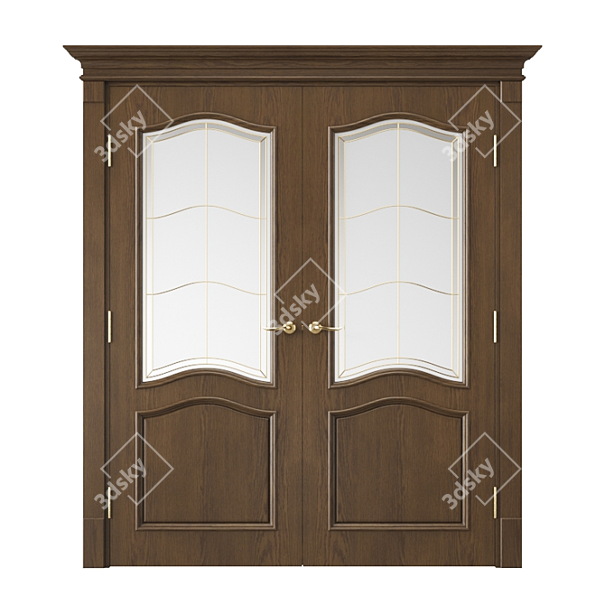 Modern Interior Door: 3dsmax 2014 + fbx 3D model image 1