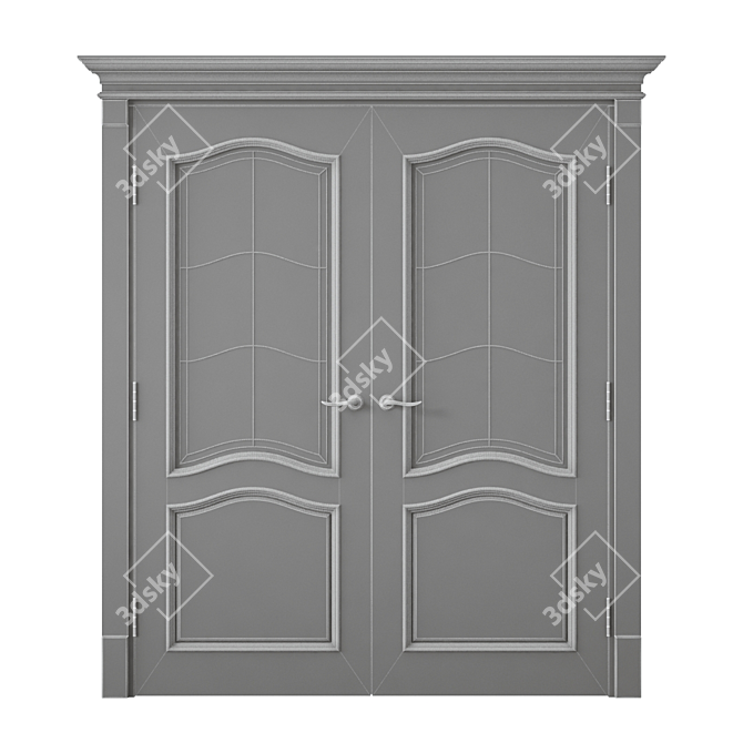 Modern Interior Door: 3dsmax 2014 + fbx 3D model image 4
