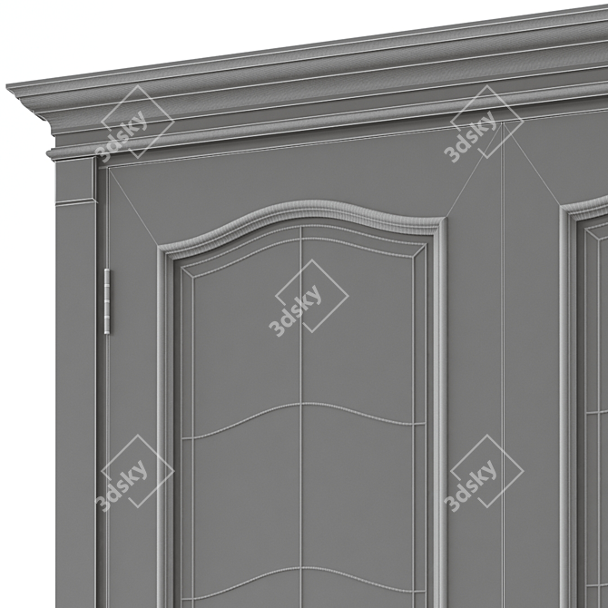 Modern Interior Door: 3dsmax 2014 + fbx 3D model image 5
