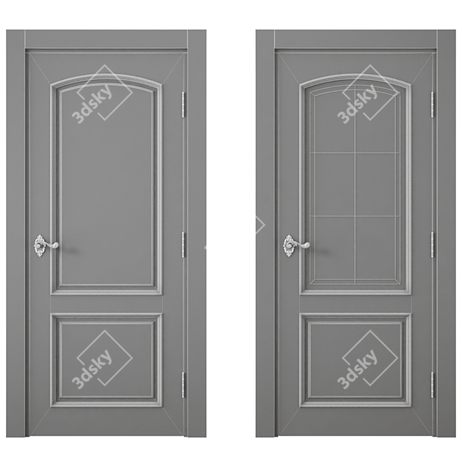Modern Interior Door 478 3D model image 4