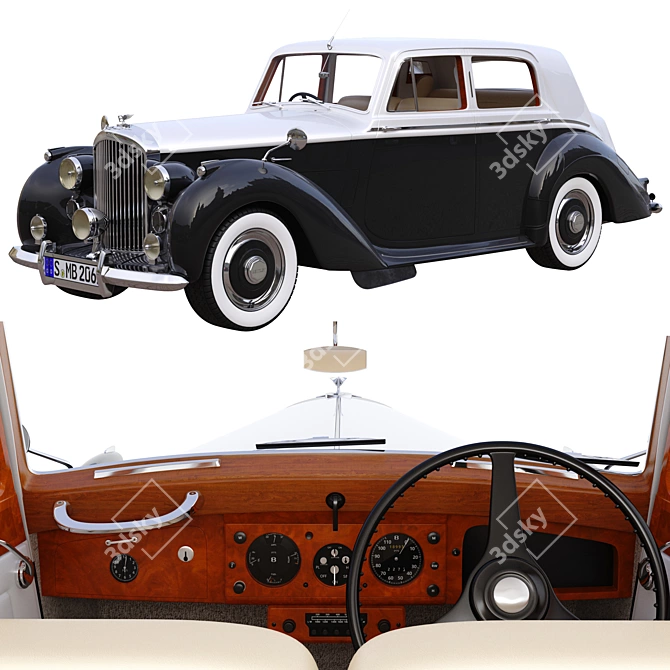 Luxurious and Stylish: Bentley R Type 1953 3D model image 1