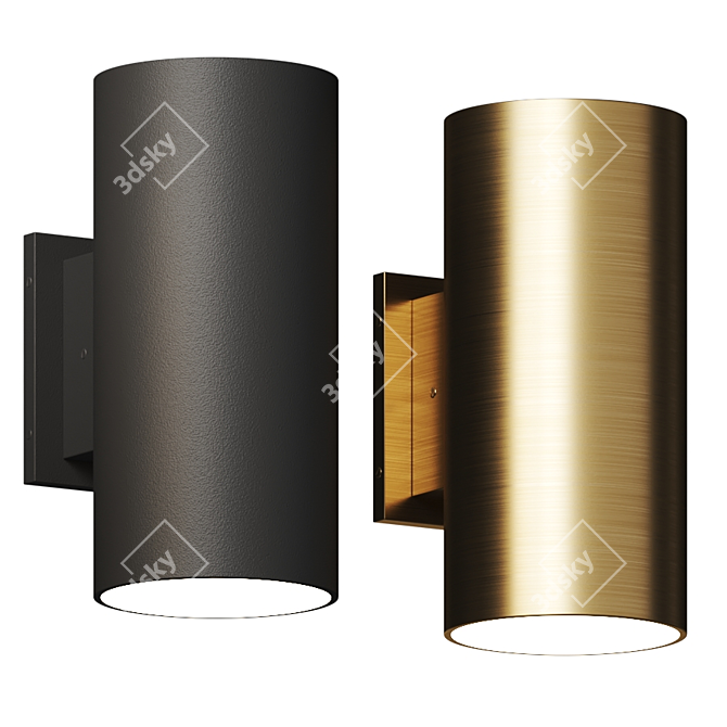 Sleek Outdoor Wall Sconce: Latimer 3D model image 1